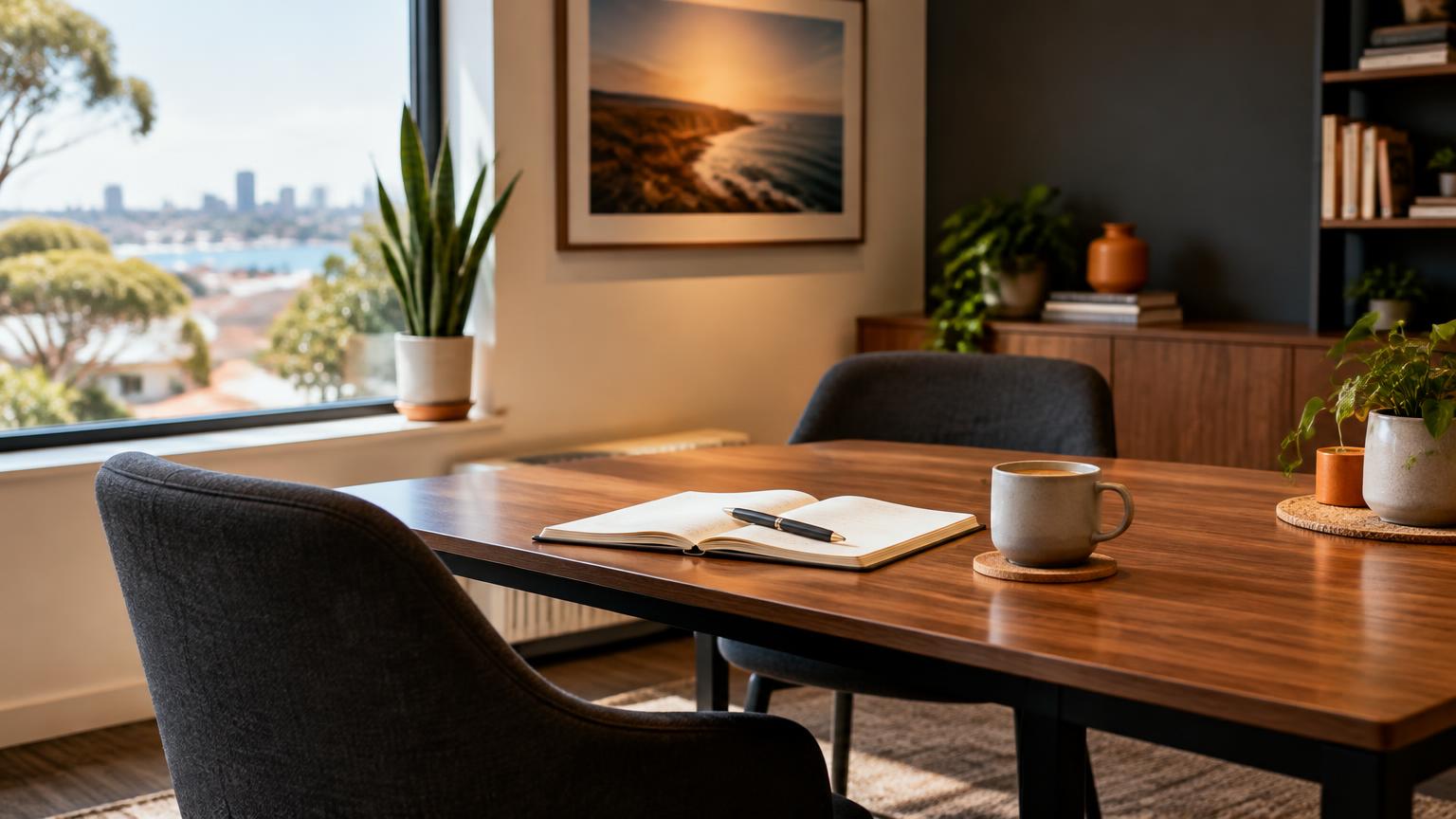 Illustrative photograph of a contemporary Australian family home at dusk