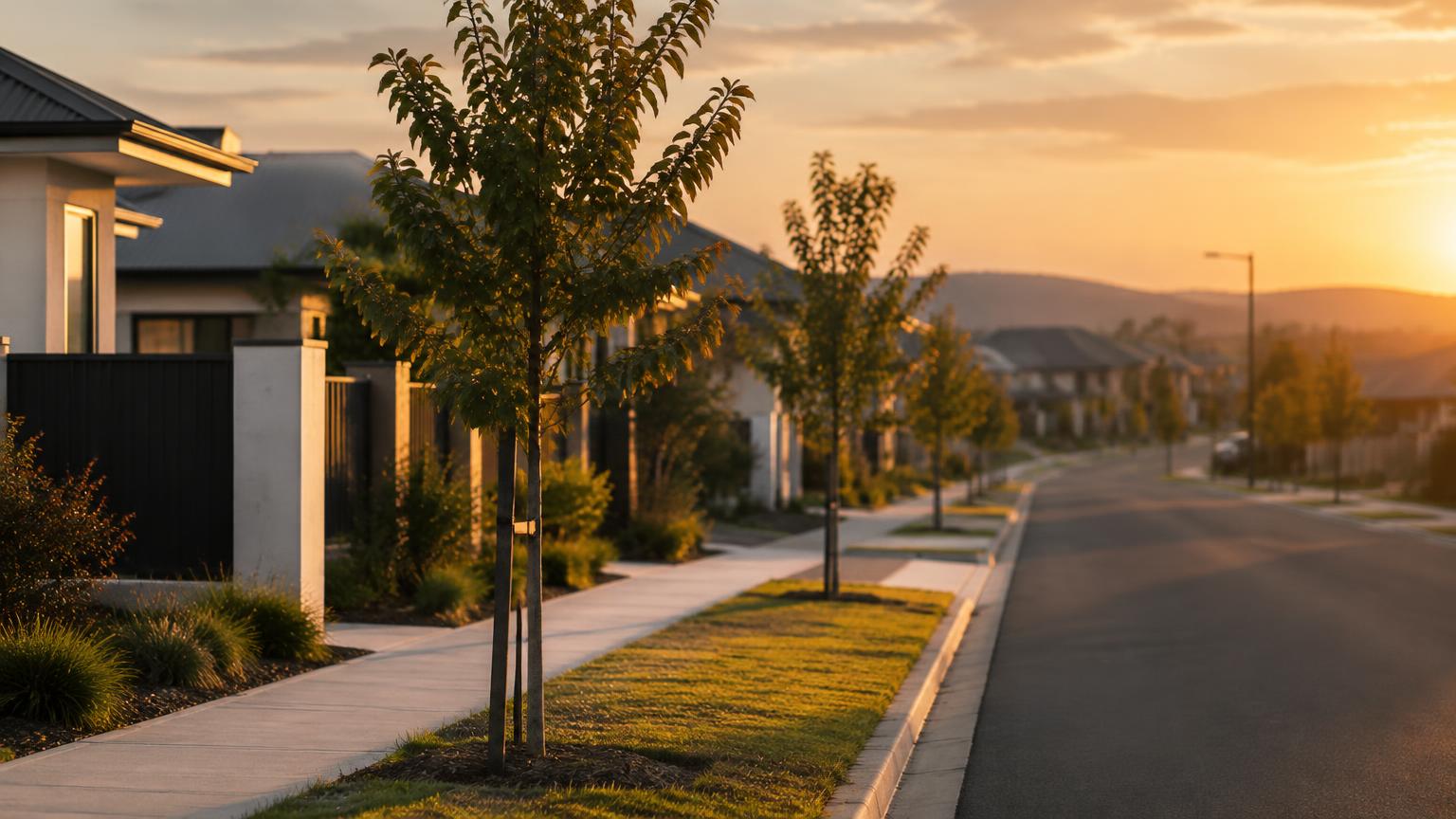 Illustrative photograph of homes with driveways in Melbourne's west